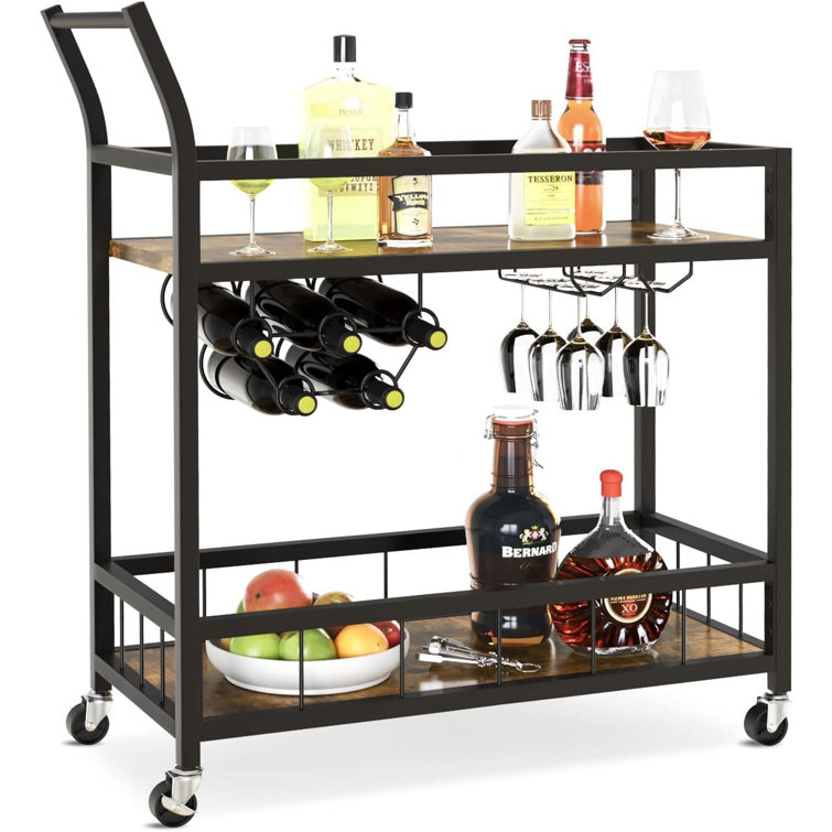 17 Stories Metal Bar Cart Wayfair Canada
